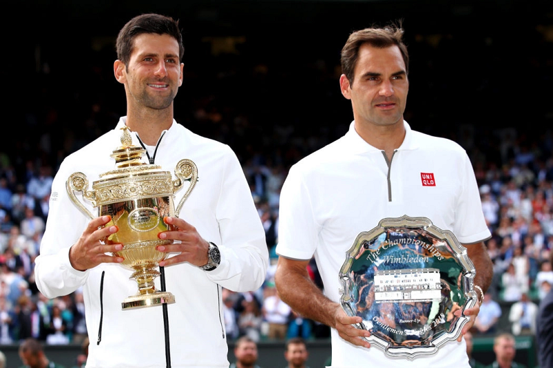 Chung kết quần vợt giữa tay vợt Djokovic và với Federer