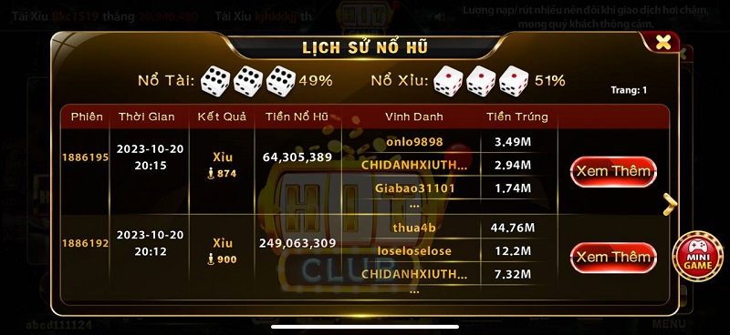 Kho game đổi thưởng hit club live  hấp dẫn